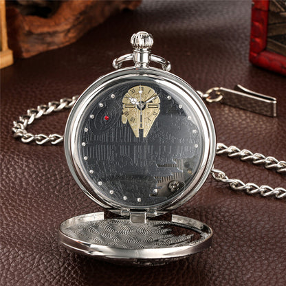 Retro Pocket Watch Castle in the Sky Song Manual Musical Quartz Movement Gift