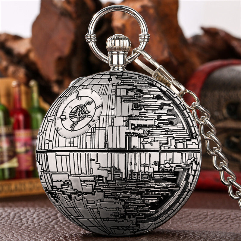 Retro Pocket Watch Castle in the Sky Song Manual Musical Quartz Movement Gift