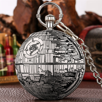 Retro Pocket Watch Castle in the Sky Song Manual Musical Quartz Movement Gift