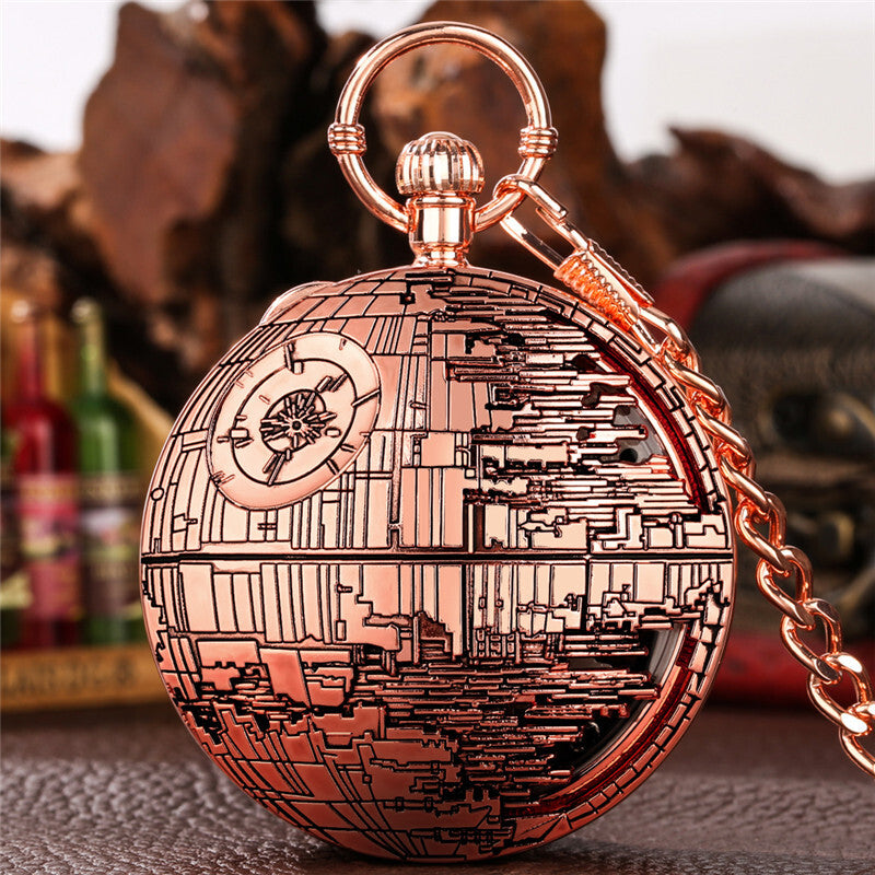 Retro Pocket Watch Castle in the Sky Song Manual Musical Quartz Movement Gift