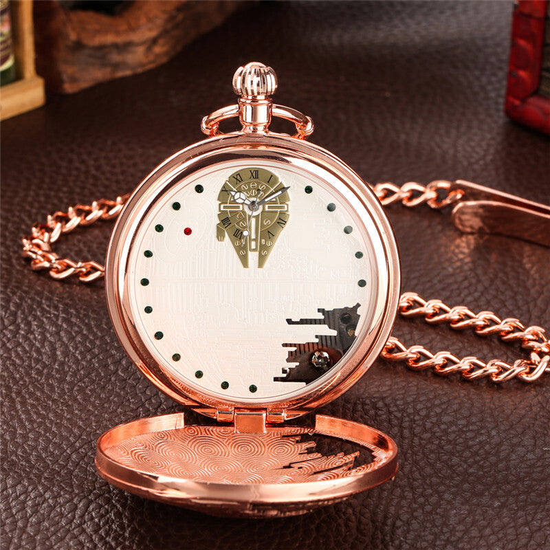 Retro Pocket Watch Castle in the Sky Song Manual Musical Quartz Movement Gift