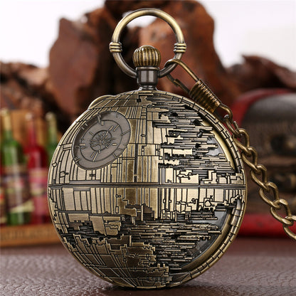 Retro Pocket Watch Castle in the Sky Song Manual Musical Quartz Movement Gift