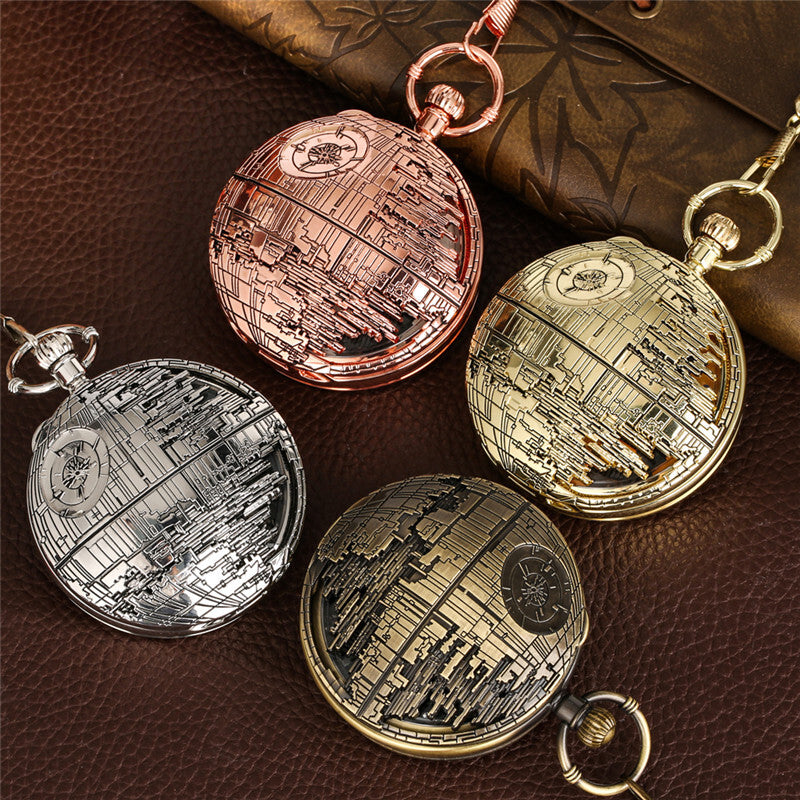 Retro Pocket Watch Castle in the Sky Song Manual Musical Quartz Movement Gift