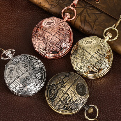 Retro Pocket Watch Castle in the Sky Song Manual Musical Quartz Movement Gift